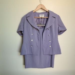 KASPER A.S.L Blazer and Skirt Set (Size: 10P)